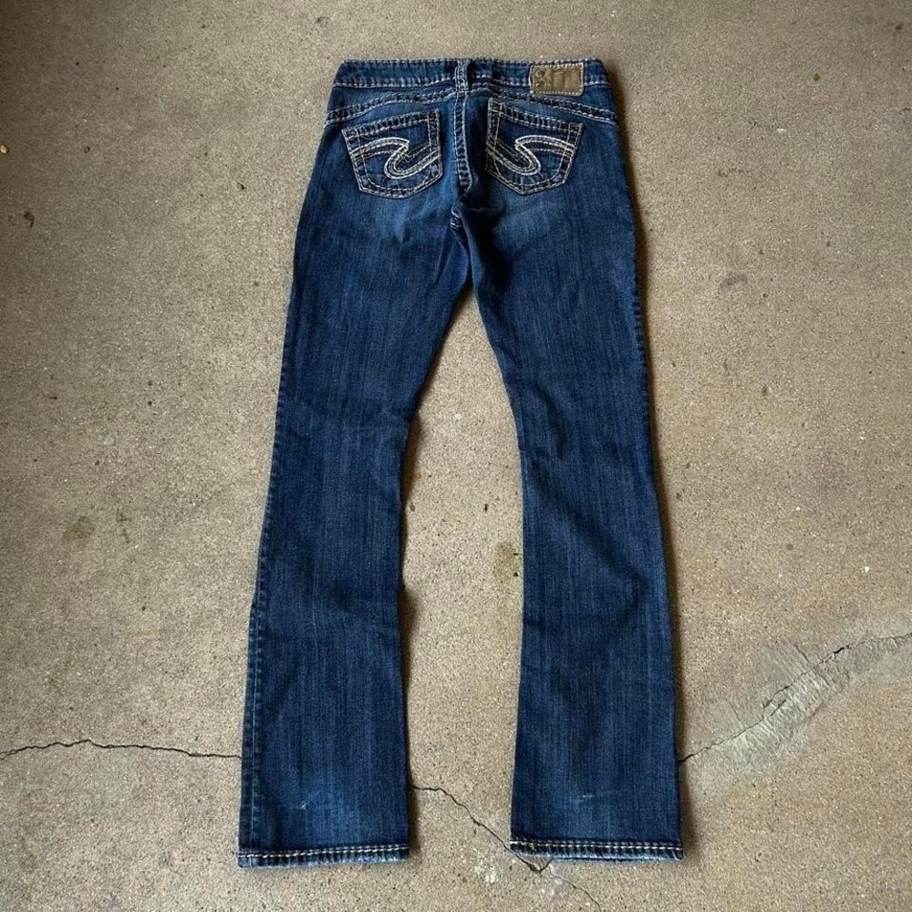 Women's silver jeans co "Tuesday" super low rise boot cut denim jeans pants